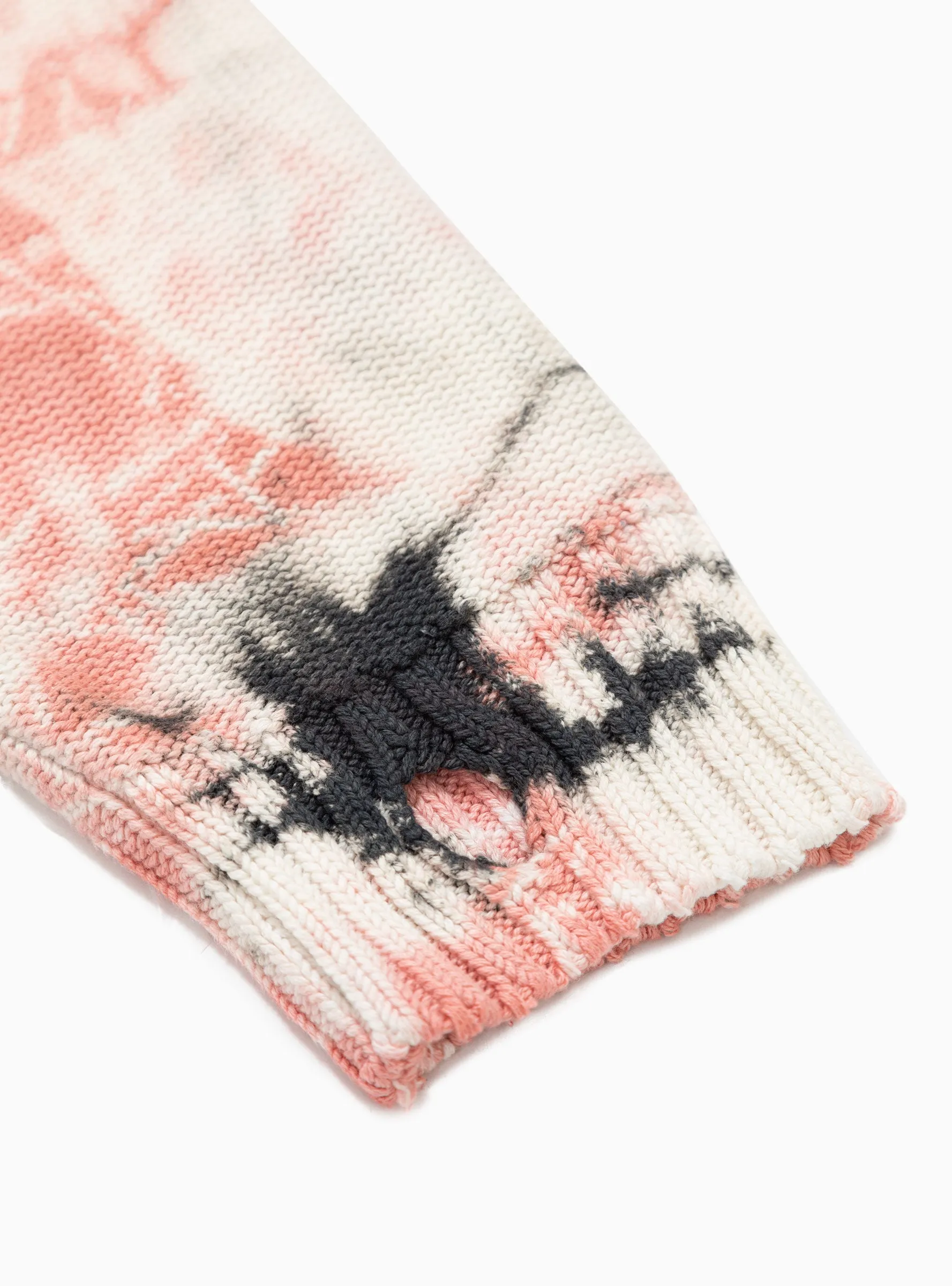 5G Knit Ashbury Dyed Sweater Pink & Black