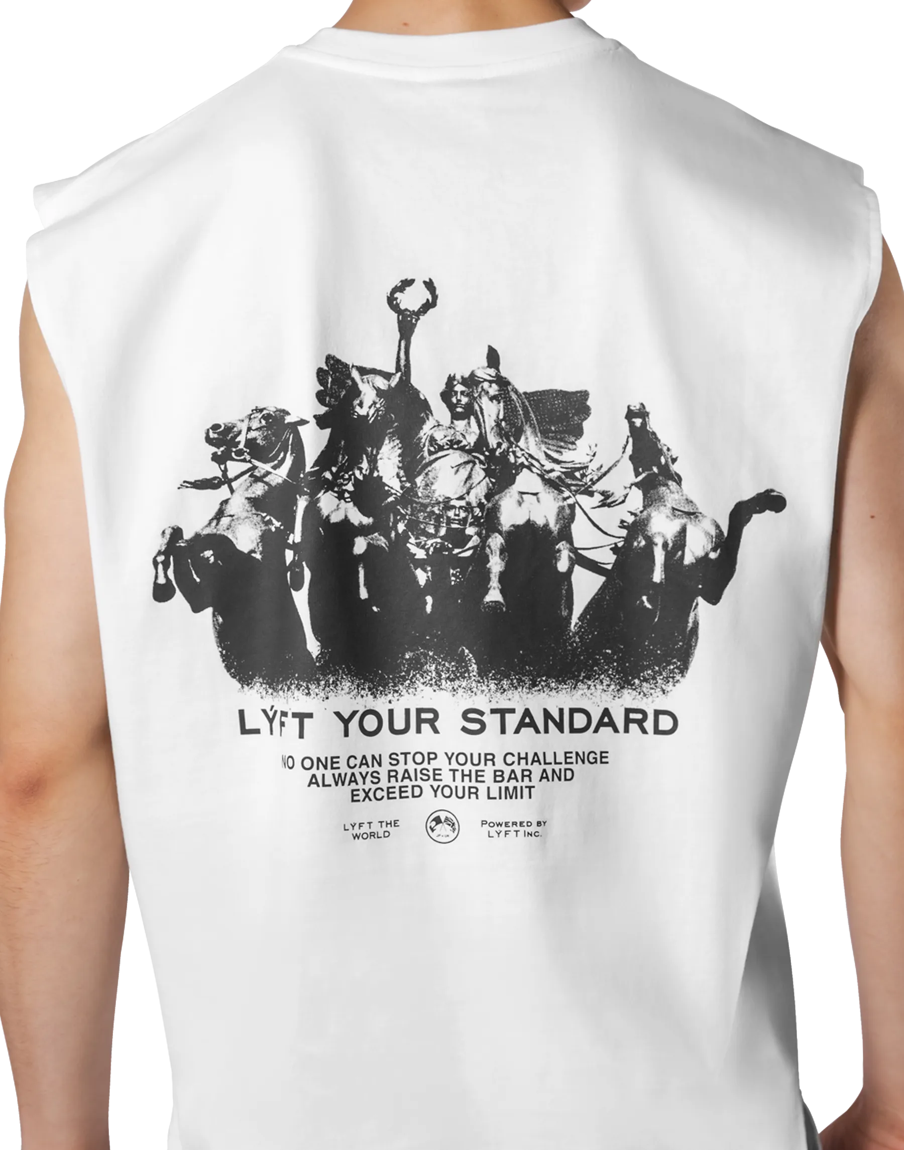 Back Vintage Graphic No Sleeve - White