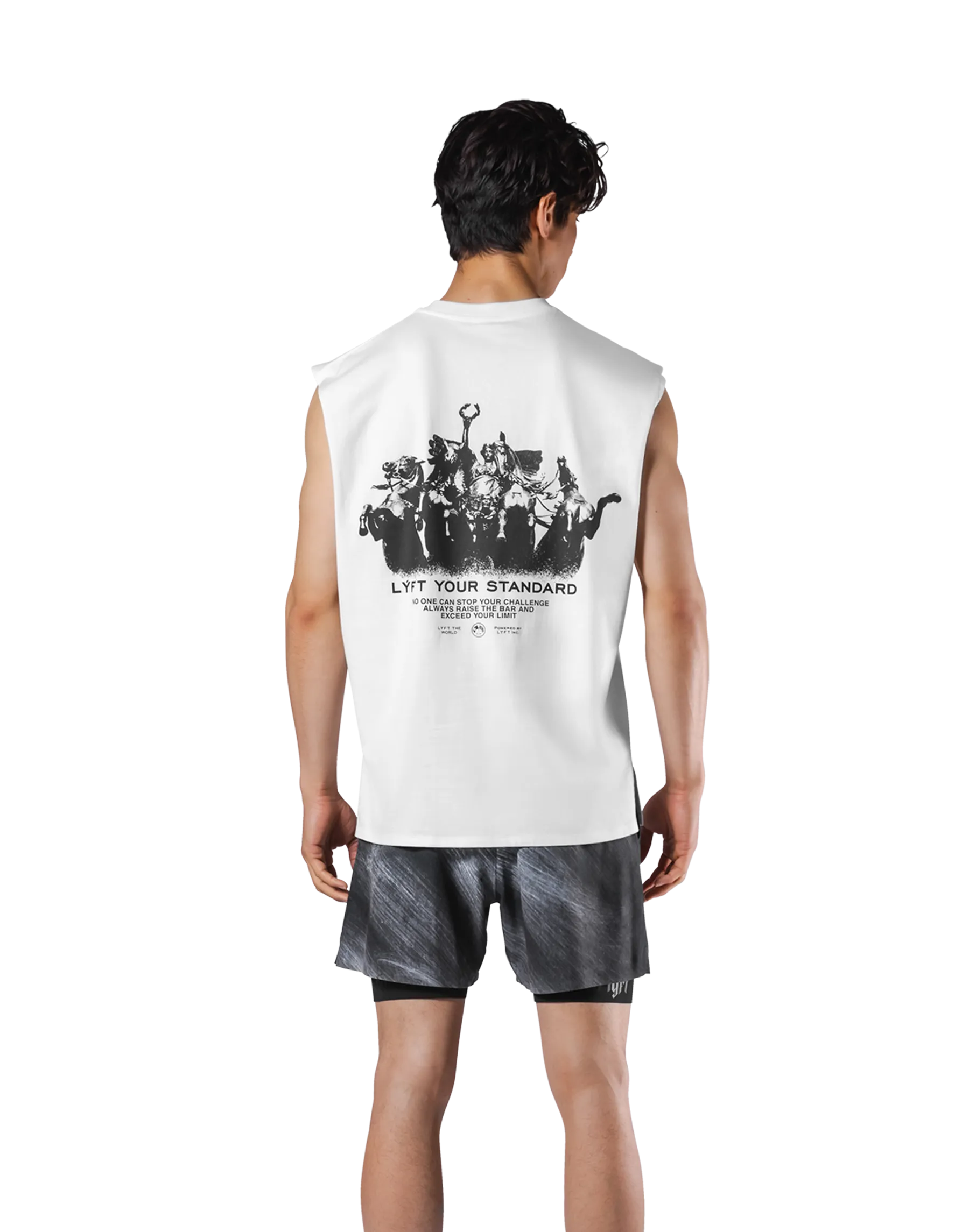 Back Vintage Graphic No Sleeve - White