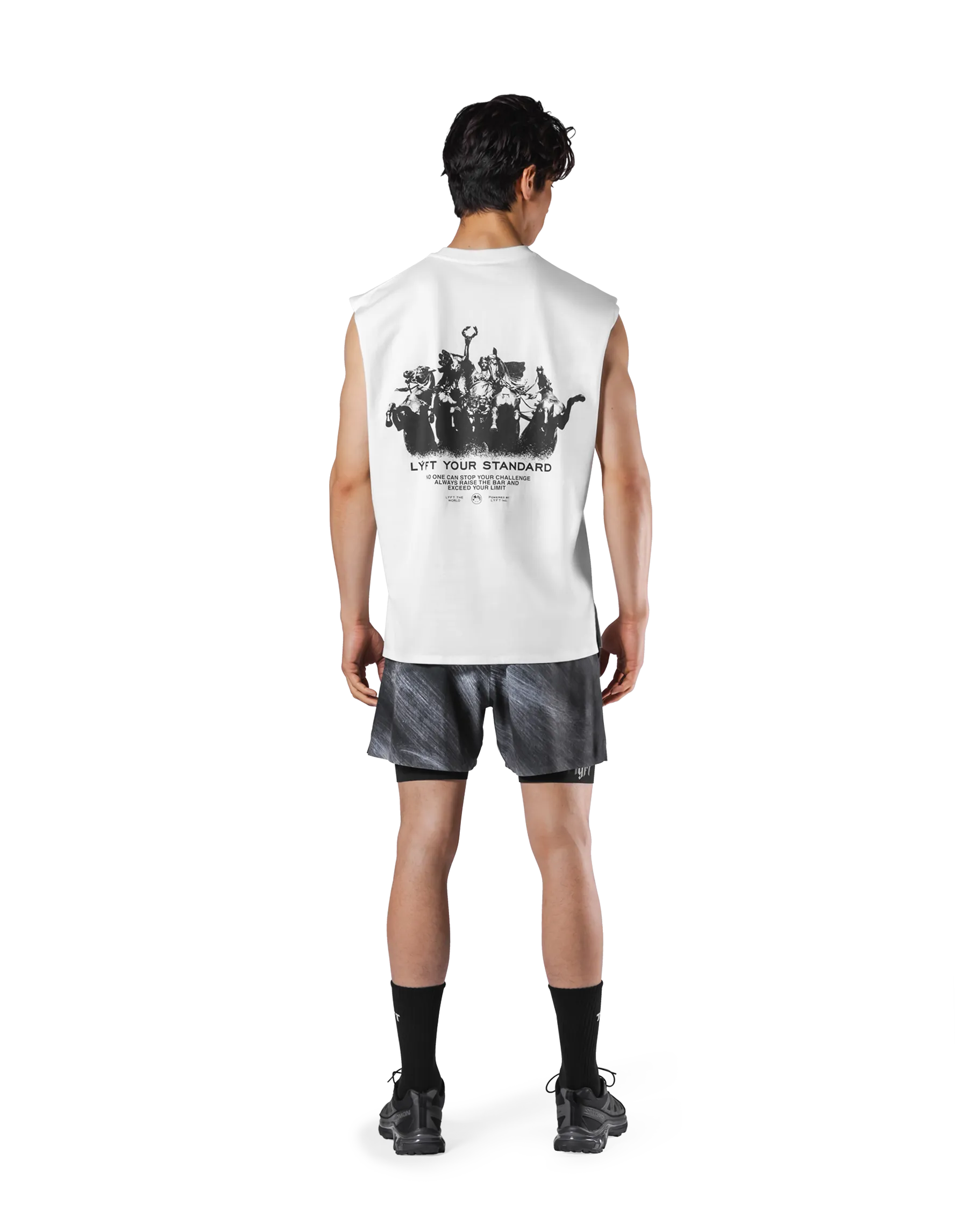 Back Vintage Graphic No Sleeve - White