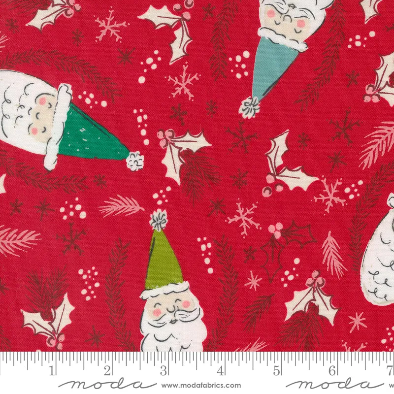 Cozy Wonderland - Jolly St Nick in Berry - 45590 14 - Half Yard