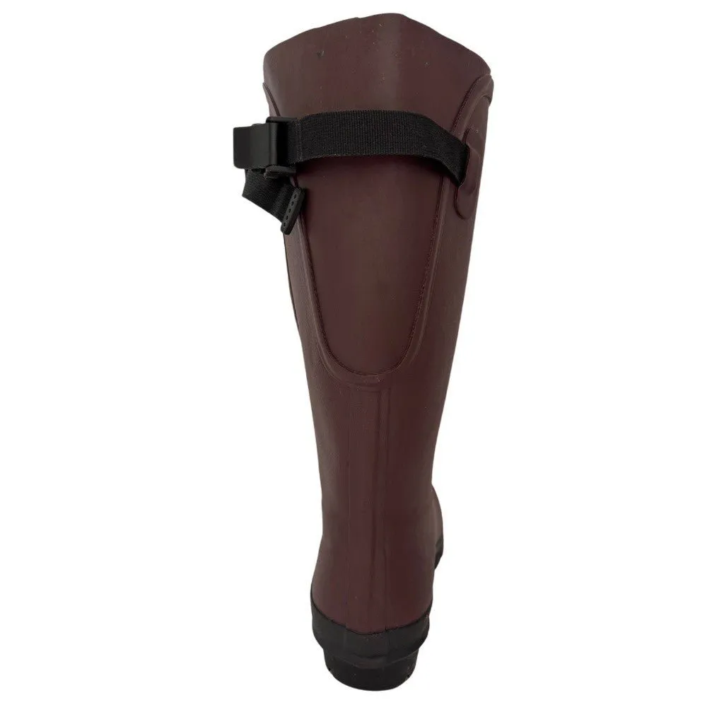 Extra Wide Calf Brown Wellies with Rear Gusset - Wide Foot & Ankle - Fit 40-50cm Calf