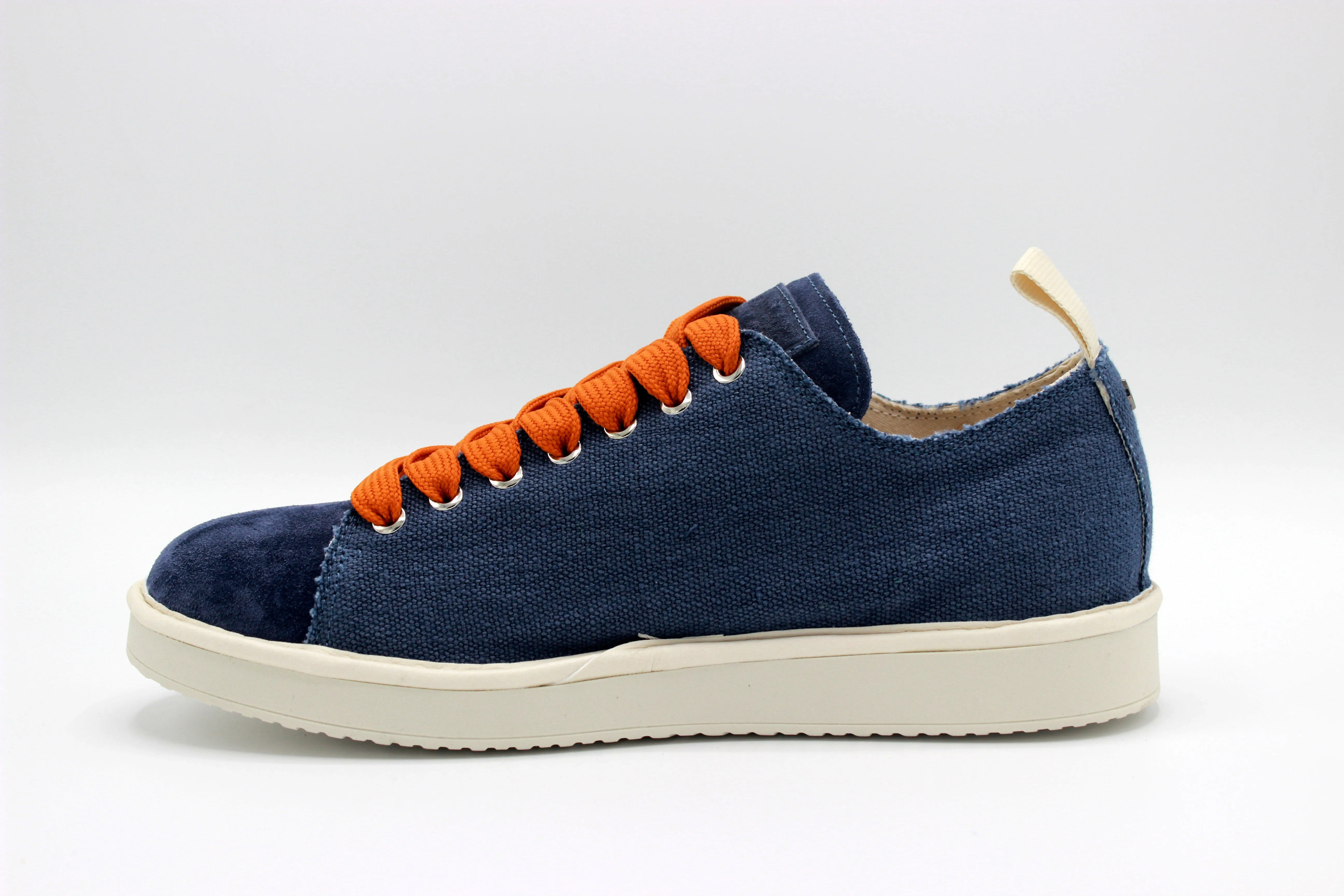 PANCHIC P01 suede linen cobalt burnt orange